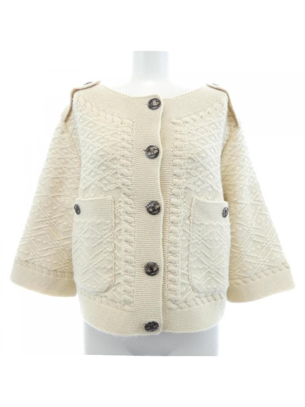 Chanel Collarless Jacket White